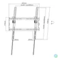 Kép 7/7 - Manhattan Low-Profile Tilting TV Wall Mount 32"-70" Black