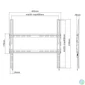 Kép 6/6 - Manhattan Low-Profile Fixed TV Wall Mount 32"-70" Black
