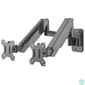 Kép 1/5 - Manhattan Universal Gas Spring Dual Monitor Wall Mount Black