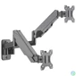 Kép 3/5 - Manhattan Universal Gas Spring Dual Monitor Wall Mount Black
