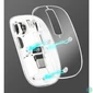 Kép 4/5 - Manhattan Rechargeable Wireless USB Mouse Transparent egér