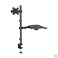 Kép 3/5 - Manhattan Desktop Combo Mount with Monitor Arm and Laptop Stand 13"-32" Black