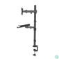 Kép 4/5 - Manhattan Desktop Combo Mount with Monitor Arm and Laptop Stand 13"-32" Black