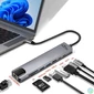 Kép 4/5 - Media-Tech 8 in 1 GIGA LAN HUB MT5046 Docking Station