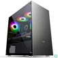 Kép 1/4 - MS Fighter S300 Gaming Tempered Glass Window Grey gépház