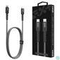 Kép 1/5 - Next One Braided USB-C to USB-C Cable Space Gray kábel