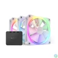 Kép 1/5 - NZXT F120 RGB Triple Pack White