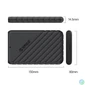 Kép 2/4 - Orico 25PW1-U3-BK-EP USB3.0 HDD/SSD Enclosure Black mobilrack / beépítő keret