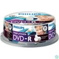Kép 1/2 - Philips DVD-R 4,7Gb 16x Hengeres nyomtatható 25db/csomag (25-ös címke) dvd lemez