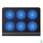 Kép 3/5 - Platinet PLCP6FB Laptop Cooler Pad 6 Fans Blue LED Black