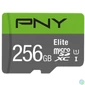 Kép 1/2 - PNY 256GB microSDXC Elite Class 10 UHS-I V10 A1 + adapterrel memóriakártya