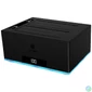 Kép 3/5 - Raidsonic IcyBox IB-127CL-U3 Docking & Clone Station 2,5/3,5" USB3.0 Black mobilrack / beépítő keret