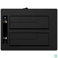 Kép 4/5 - Raidsonic IcyBox IB-127CL-U3 Docking & Clone Station 2,5/3,5" USB3.0 Black mobilrack / beépítő keret