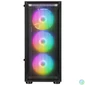 Kép 2/6 - Rampage SHIVA RGB Tempered Glass Black gépház