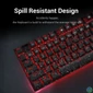 Kép 4/7 - Redragon Kumara 2 Red LED Backlight Red Mechanical Gaming Keyboard Black HU billentyűzet
