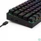 Kép 7/8 - Redragon Deimos, Wired & Wireless Mechanical keyboard, RGB, brown switch Black HU billentyűzet