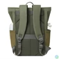 Kép 10/24 - RivaCase 7826 ECO 17L Roll top backpack 14" Olive Green notebook táska
