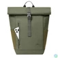 Kép 8/24 - RivaCase 7826 ECO 17L Roll top backpack 14" Olive Green notebook táska