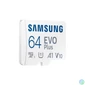 Kép 6/8 - Samsung 64GB microSDXC EVO Plus Class10 U3 A2 V30 + adapterrel memóriakártya