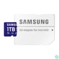 Kép 5/6 - Samsung 1TB microSDXC Pro Plus Class10 U3 A2 V30 + adapterrel memóriakártya