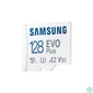 Kép 5/8 - Samsung 128GB microSDXC EVO Plus Class10 U3 A2 V30 + adapterrel memóriakártya