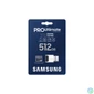 Kép 3/3 - Samsung 512GB microSDXC Pro Ultimate Class10 U3 A2 V30 + Reader memóriakártya