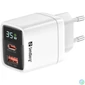 Kép 1/3 - Sandberg 35W 2in1 Charger 1xUSB-C 1xUSB White töltő