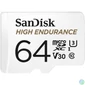 Kép 3/4 - Sandisk 64GB microSDXC High Endurance Class 10 CL10 U3 V30 + adapterrel memóriakártya