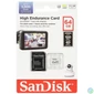 Kép 4/4 - Sandisk 64GB microSDXC High Endurance Class 10 CL10 U3 V30 + adapterrel memóriakártya