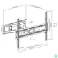 Kép 6/6 - SBOX PLB-3646-2 Wall Mount 37"-80" Black