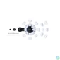 Kép 2/4 - Sony Playstation 5 Access Controller (PS5) Black/White joystick