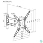 Kép 6/6 - Stansson WM-2355 TV Wall mount 23"-55" Black