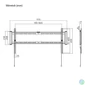Kép 4/4 - Stansson WM-4390 TV Wall mount 43"-90" Black