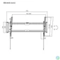 Kép 3/5 - Stansson WM-4390-4 TV Wall mount 43"-90" Black