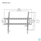 Kép 6/6 - Stansson WM-60120-10 TV Wall mount 60"-120" Black