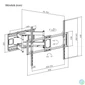 Kép 6/6 - Stansson WM-60120-5-60 TV Wall mount 60"-120" Black