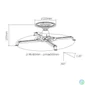 Kép 2/3 - Sunne PRO300S Projector Mounts White