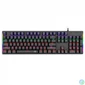 Kép 1/8 - T-Dagger Naxos Wired Keyboard Blue Switch Black HU billentyűzet