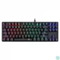 Kép 1/8 - T-Dagger Bora Wired Keyboard Blue Switch Black HU billentyűzet