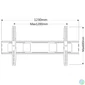 Kép 2/5 - TECHLY  Fixed Wall Bracket for LCD LED TV 55-100" Black