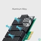 Kép 3/5 - TP-Link Archer T4E AC1200 Wireless Dual Band PCI Express Adapter hálókártya