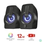 Kép 1/9 - Trust Gemi RGB 2.0 Speaker Set Black hangszóró