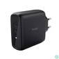 Kép 1/5 - Trust Maxo Dual 65W USB-C Charger Black töltő