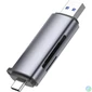 Kép 1/4 - UGREEN 2-in-1 USB-C OTG Card Reader Grey kártyaolvasó