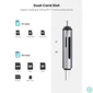 Kép 3/4 - UGREEN 2-in-1 USB-C OTG Card Reader Grey kártyaolvasó