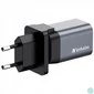 Kép 1/6 - Verbatim 35W 2-Port GaN Wall Charger Black töltő