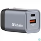Kép 5/6 - Verbatim 35W 2-Port GaN Wall Charger Black töltő