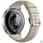 Kép 6/6 - Xiaomi Watch 2 Titan Gray Case with White Leather Strap okosóra
