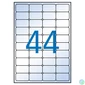 Kép 1/3 - Etikett, 48,5x25,4 mm, poliészter, kerekített sarkú, APLI, átlátszó, 440 etikett/csomag