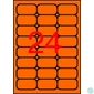 Kép 1/2 - Etikett, 64x33,9 mm, színes, kerekített sarkú, APLI, neon narancs, 480 etikett/csomag